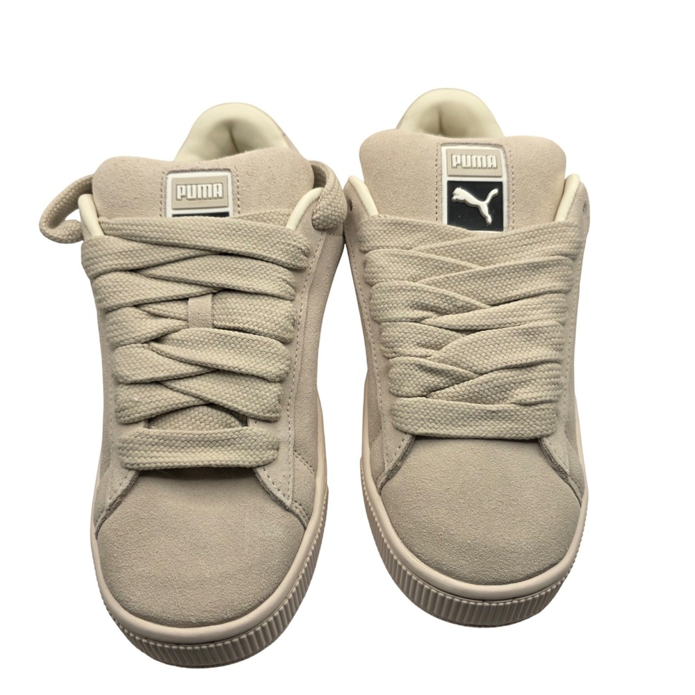 Puma Suede XL Frosted Ivory Warm White Sneakers 395205-54 Mens 8.5 Womens 10